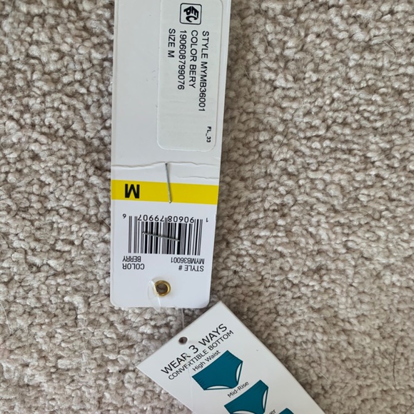 Anne Cole NEW WITH TAG MEDIUM r High-Waist Ruched/ Convertible Bikini Bottoms - Picture 5 of 13